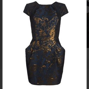 AllSaints Spitalfields Jacquard Cocktail Dress